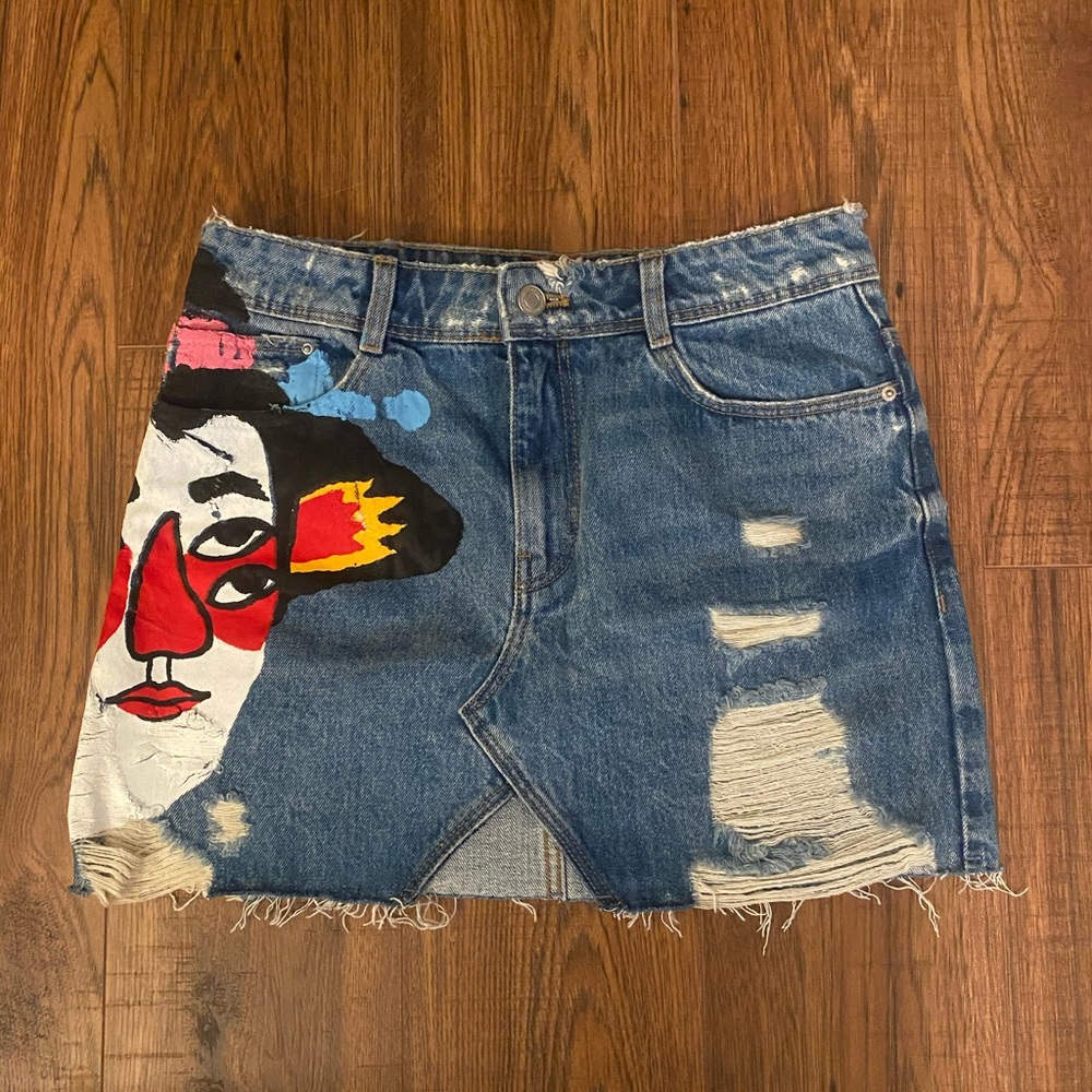 Zara denim skirt
